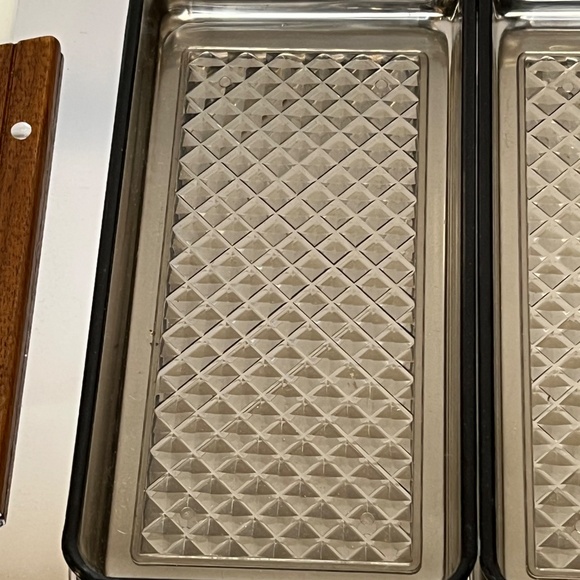 Kromex 60’s Chrome Stainless MCM Snack Serving Tray 3 Compartment - Picture 6 of 15